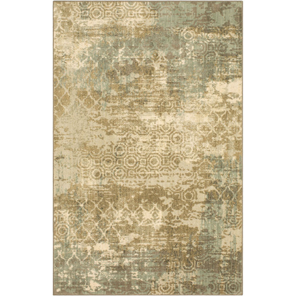 Scott Living Abstract Brown/Blue Area Rug Wayfair